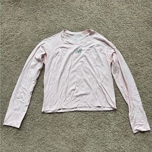 New balance  Soft Pink Long Sleeve Top